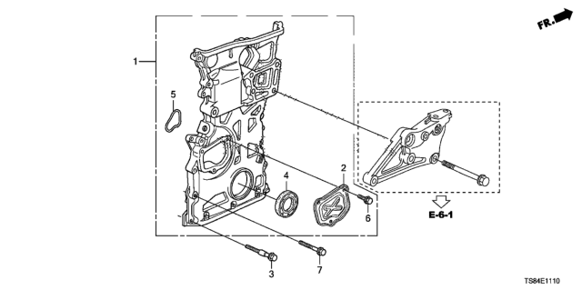 2014 Honda Civic Chain Case (2.4L) Diagram