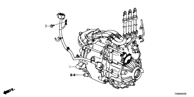 2014 Honda Fit EV AT Traction Motor Diagram