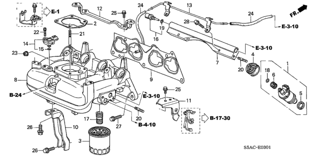 2005 Honda Civic Intake Manifold Diagram
