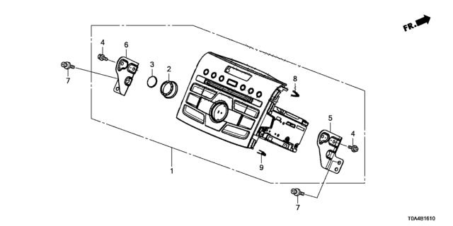 2014 Honda CR-V Tuner Unit Assy. Diagram for 39100-T0A-A52RM