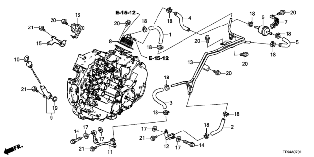 2014 Honda Crosstour Stay A, Filter (ATf) Diagram for 25431-5Y9-000