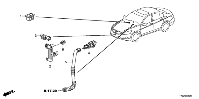 2012 Honda Accord A/C Sensor Diagram