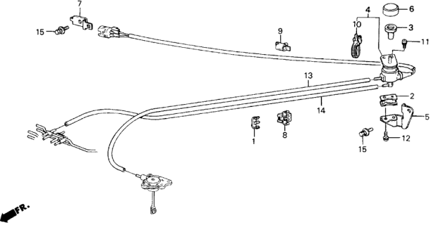 1988 Honda Prelude Valve Assy., Air Conditioner Solenoid Diagram for 38771-PK1-003