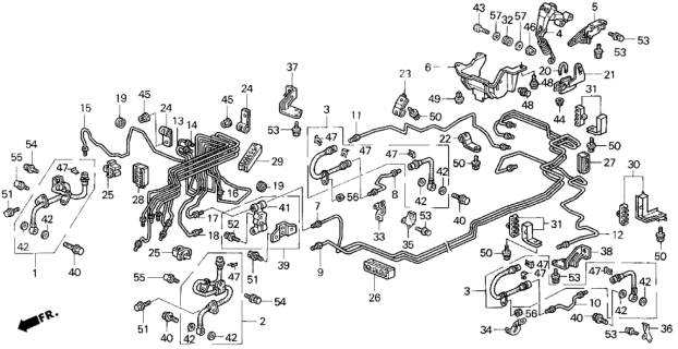 1996 Honda Odyssey Brake Line Diagram