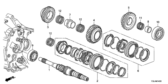 2013 Honda Accord Bearing, Ball (31X82X20) Diagram for 91004-RDE-003