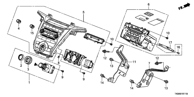2013 Honda Odyssey Screw Bind (2.6X10) Diagram for 39118-TK8-A01