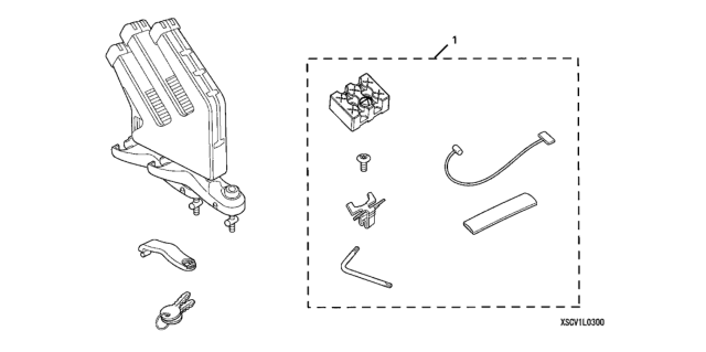 2007 Honda CR-V Snowboard Attachment Diagram