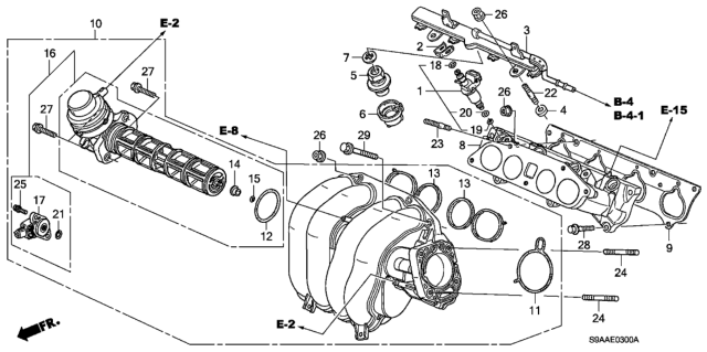 2006 Honda CR-V Intake Manifold Diagram