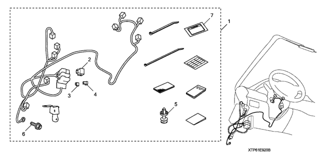 2015 Honda Crosstour Remote Engine Starter Attachment Diagram