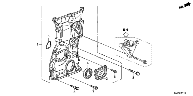 2012 Honda Accord Chain Case (L4) Diagram