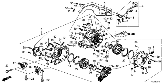 2019 Honda Ridgeline Shim V (75MM) (2.53) Diagram for 48882-5M0-000