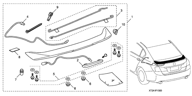 2016 Honda Accord Wing Spoiler Diagram