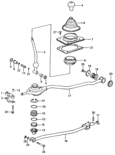 1981 Honda Civic Shift Lever Diagram