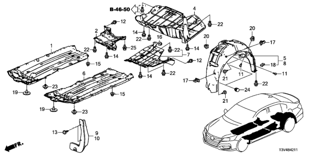 2014 Honda Accord Nut, Flange (6MM) Diagram for 90303-SEY-000