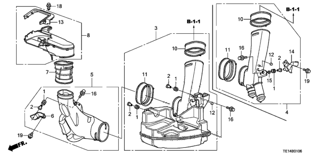 2012 Honda Accord Resonator Chamber (V6) Diagram