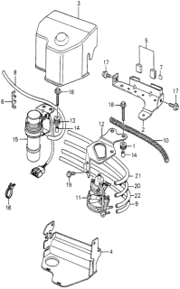1980 Honda Prelude Base, Box (No.2) Diagram for 18721-PB3-681