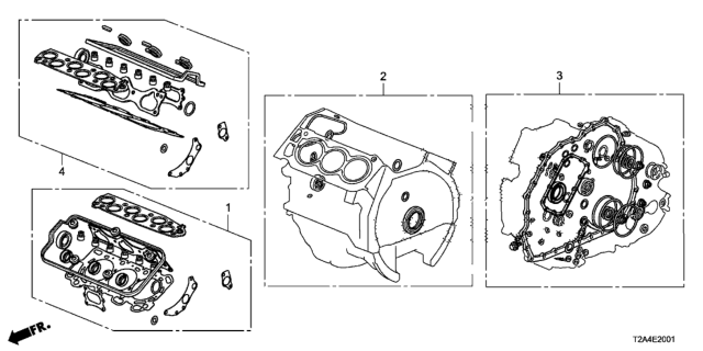 2015 Honda Accord Gasket Kit (V6) Diagram
