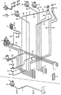 1985 Honda Accord Control Box Tubing Diagram