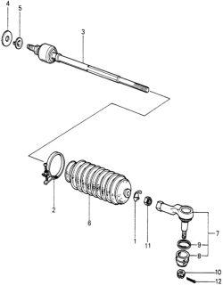 1982 Honda Civic Tie Rod Diagram