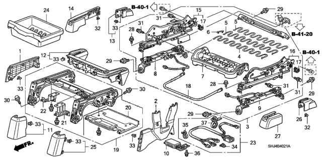 2006 Honda Odyssey Sensor Assy., R. Weight (Inner) Diagram for 81168-SHJ-A01