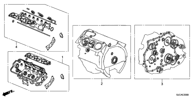 2014 Honda Ridgeline Gasket Kit Diagram