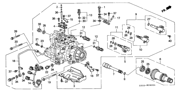 2000 Honda Prelude Atts Unit Diagram
