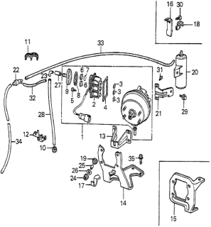 1985 Honda Accord Clamp, Connector Diagram for 36617-PD6-661