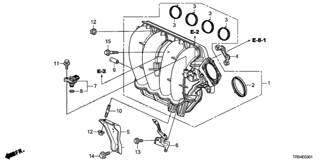 2012 Honda Civic Stay, Engine Harness Diagram for 32746-R40-A00
