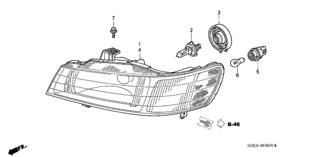 2000 Honda Odyssey Headlight Diagram