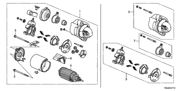 2018 Honda Civic Armature Assembly Diagram for 31207-R0A-J01
