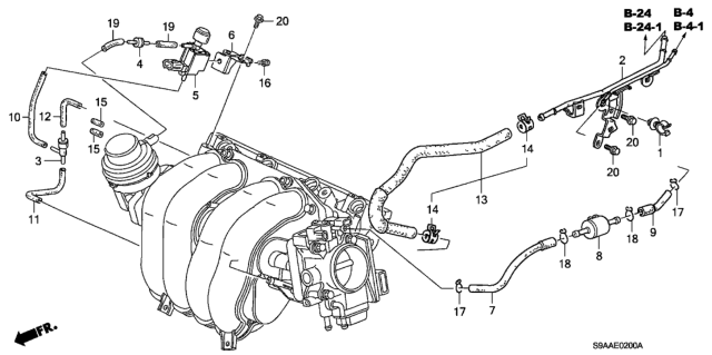 2006 Honda CR-V Tubing Diagram
