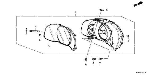 2018 Honda Fit Lens (Smoke) Diagram for 78156-T5C-A11
