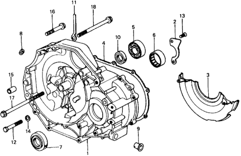 1976 Honda Civic Bolt, Hex. (10X65) Diagram for 92025-10065-0H