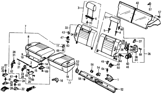 1987 Honda Civic Floor Mat, Trunk *YR90L* (SILKY BEIGE) Diagram for 78180-SD9-660ZE
