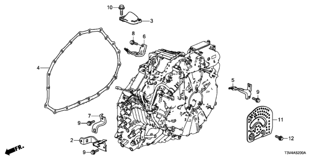 2014 Honda Accord Gasket, Flywheel Case Diagram for 21811-5M4-003