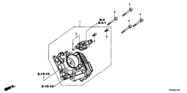 2012 Honda Civic Throttle Body (1.8L) Diagram