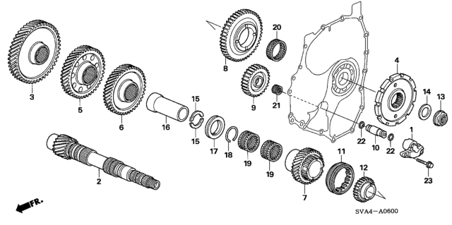 2008 Honda Civic Bearing, Needle (33X39X26.5) Diagram for 91015-RPC-003