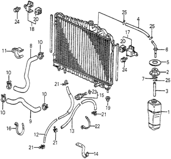 1985 Honda Accord Hose, Water (Lower) Diagram for 19502-PD2-000