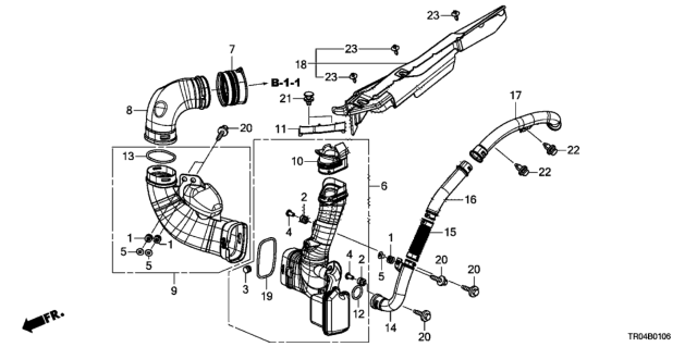 2012 Honda Civic Resonator Chamber (2.4L) Diagram