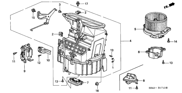 2001 Honda Accord Heater Blower Diagram