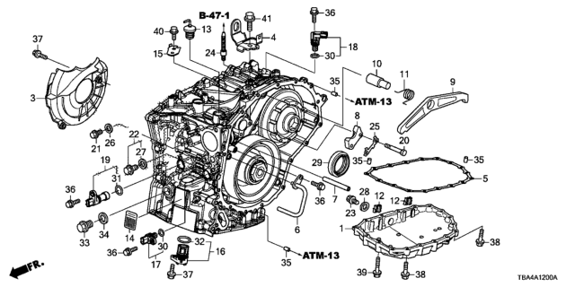 2016 Honda Civic Pick Up Assembly Diagram for 28820-5DJ-004