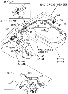 1997 Honda Passport A/C Evaporator System (Engine) Diagram 2