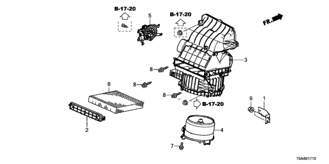 2012 Honda CR-V Heater Blower Diagram