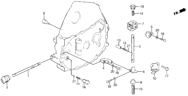 1990 Honda Civic Spring, Ball Setting Diagram for 24452-PA0-000