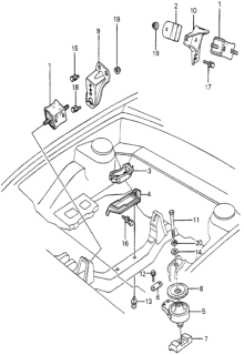 1979 Honda Prelude Engine Mount Diagram