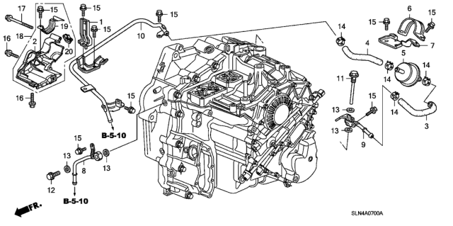 2007 Honda Fit Cover, Control Wire Diagram for 24901-RME-020