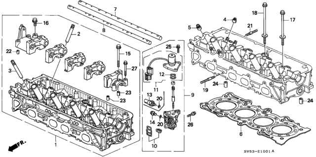 1994 Honda Accord Cylinder Head Diagram