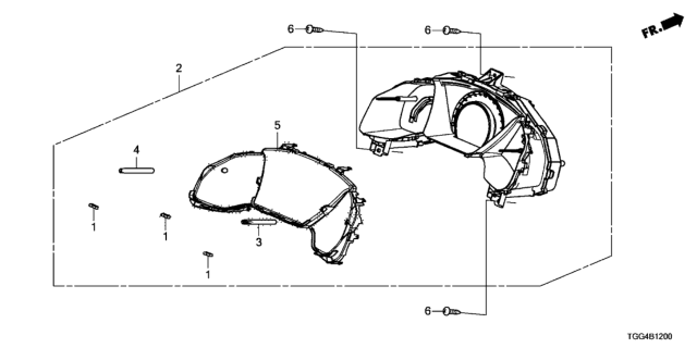 2018 Honda Civic Lens(2 Holes) Ass Diagram for 78156-TBA-A01