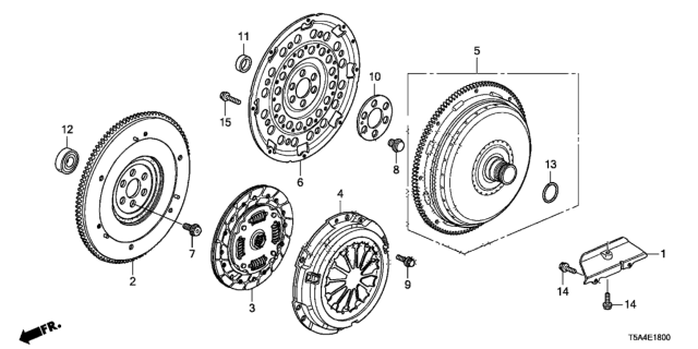 2015 Honda Fit Clutch - Flywheel Diagram