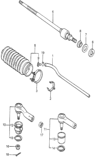 1981 Honda Prelude Joint, Breather Tube Diagram for 53539-538-310